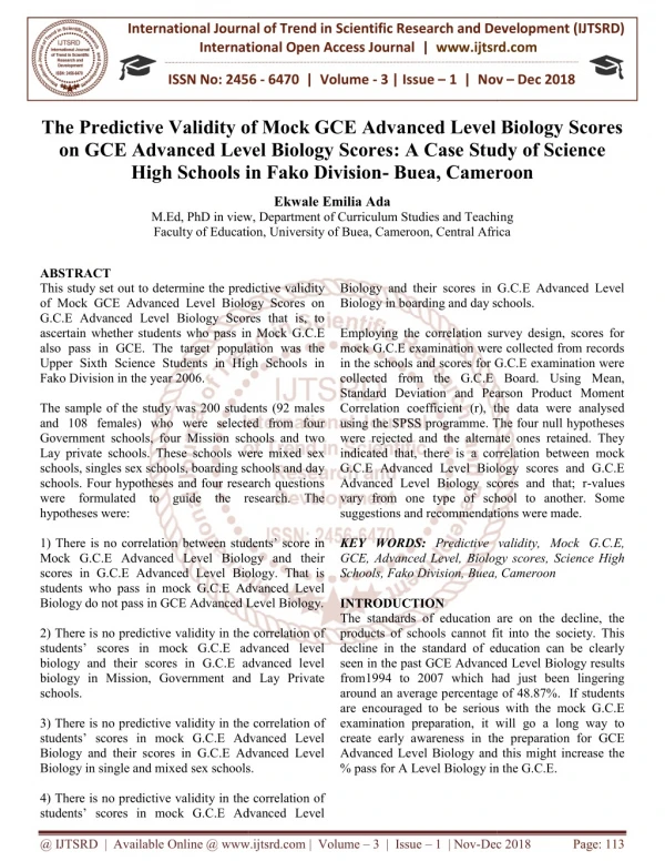 international journal of trend in international