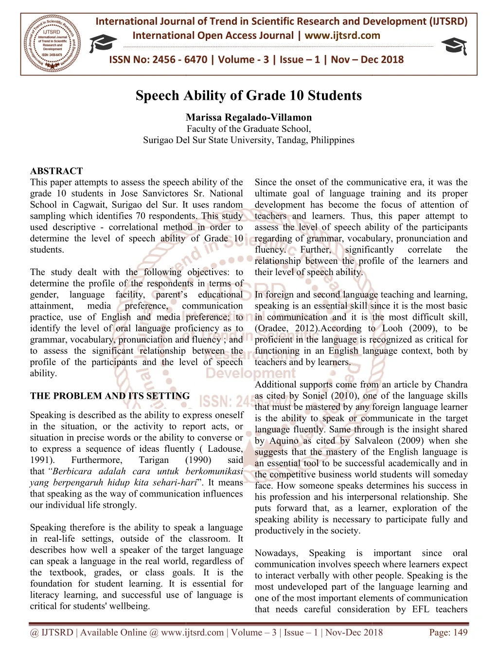 international journal of trend in international