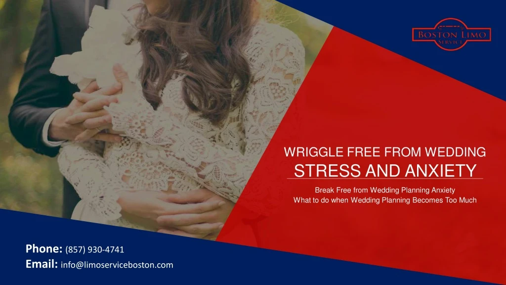 wriggle free from wedding stress and anxiety