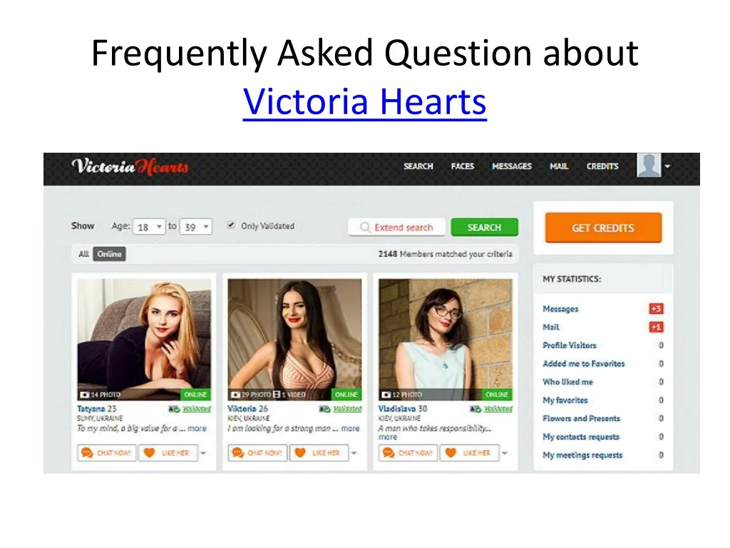 frequently asked question about victoria hearts