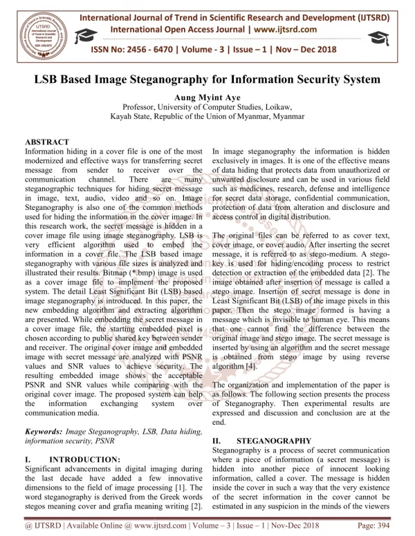 international journal of trend in international