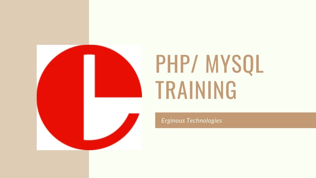 php mysql training