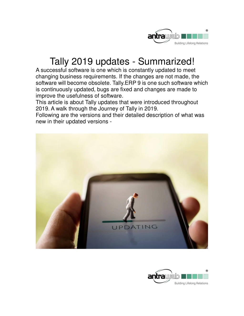 tally 2019 updates summarized a successful