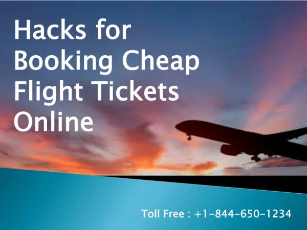 Hacks For Booking Cheap Flight Tickets Online