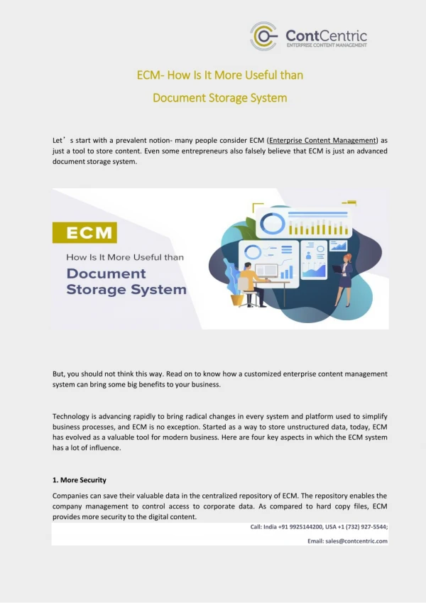 ecm ecm how is it more useful than how is it more
