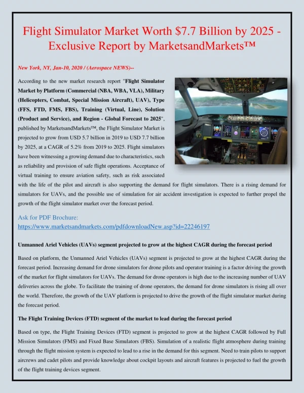 Flight Simulator Market - Growth Opportunities in Global Industry