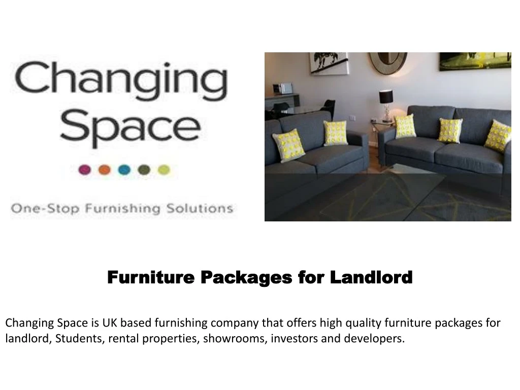furniture packages for landlord