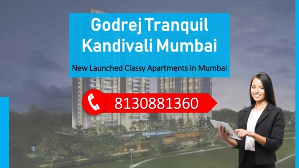 Godrej Tranquil Price - 1/2/3 BHK Apartment in Kandivali Mumbai