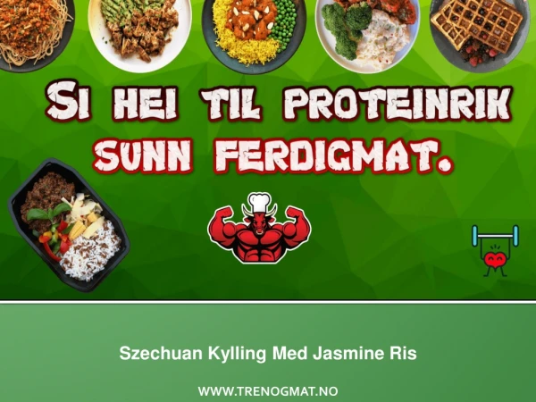 szechuan kylling med jasmine ris