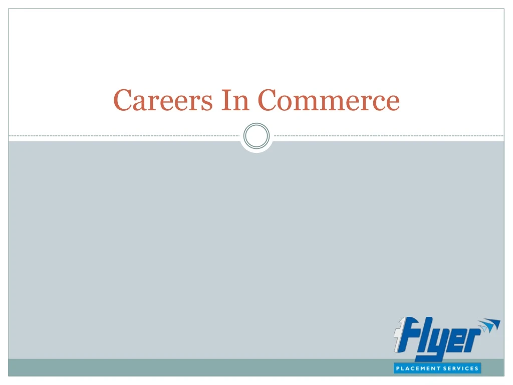 careers in commerce
