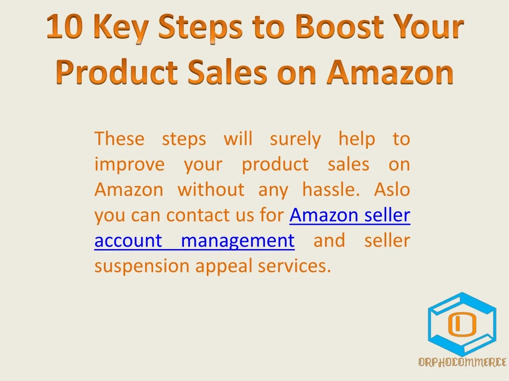 10 key steps to boost your product sales on amazon