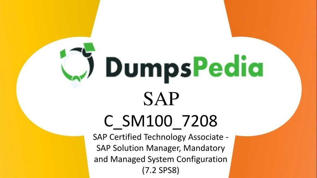 sap c sm100 7208 sap certified technology