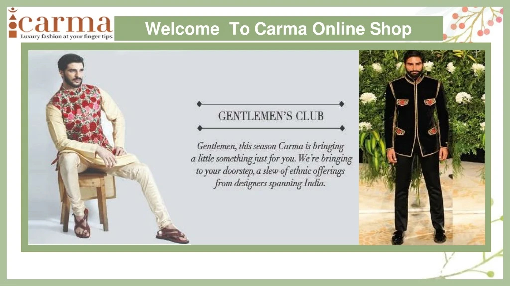 welcome to carma online shop