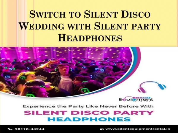 Buy or Hire Silent party Headphones in Delhi