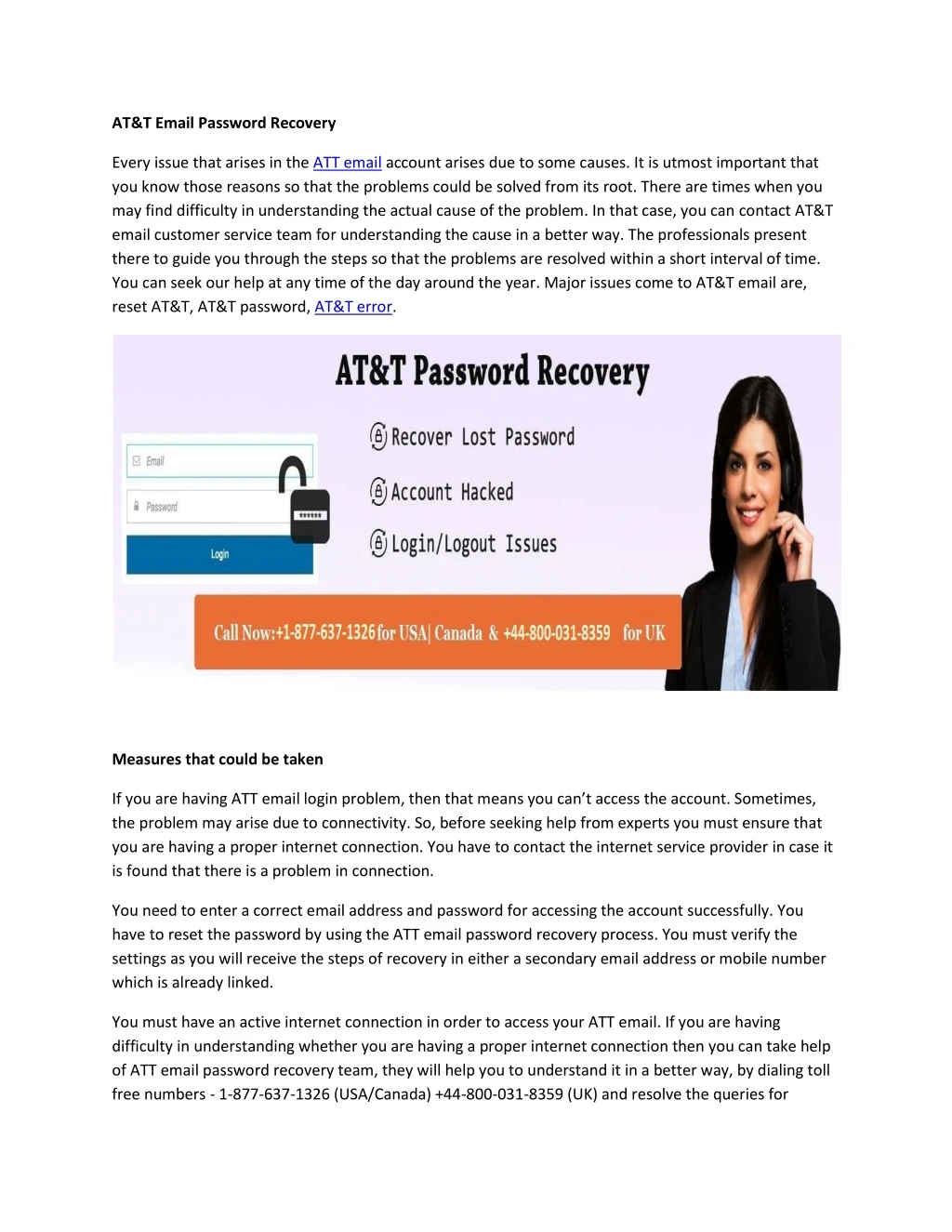 at t email password recovery