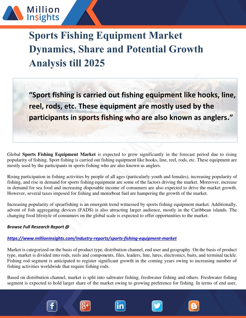 sports fishing equipment market dynamics share