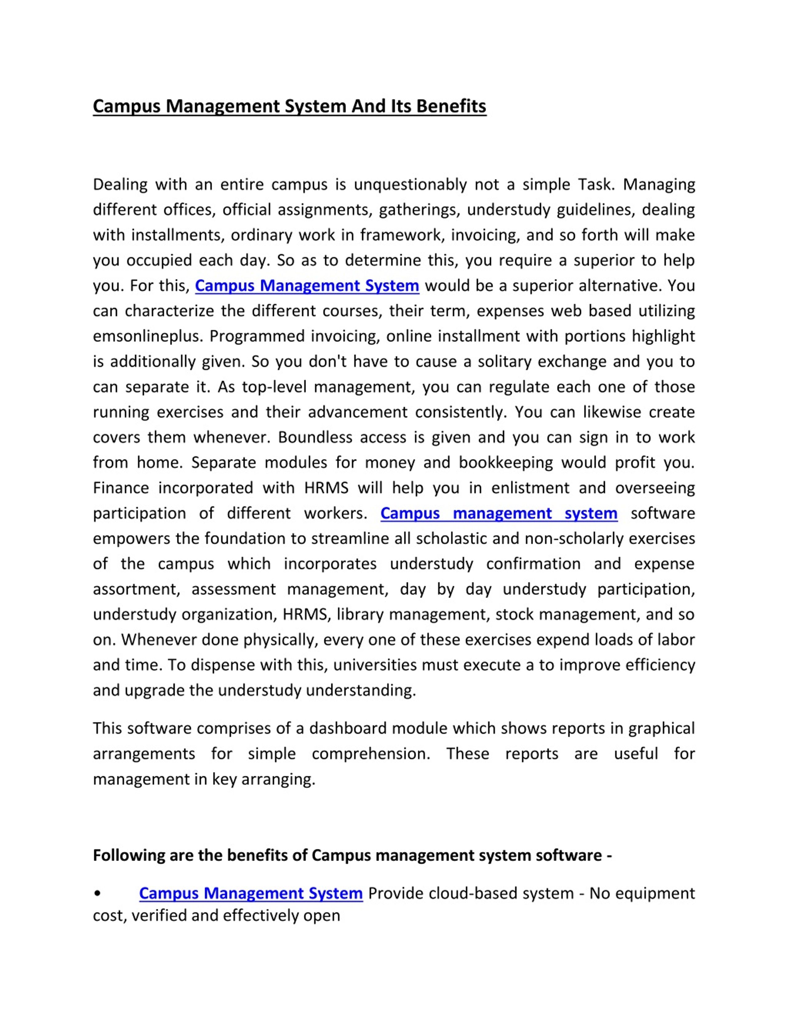 PPT - Benefits OF Campus Management System PowerPoint Presentation ...