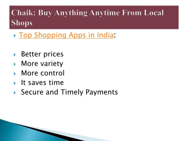 Top Shopping Apps in India