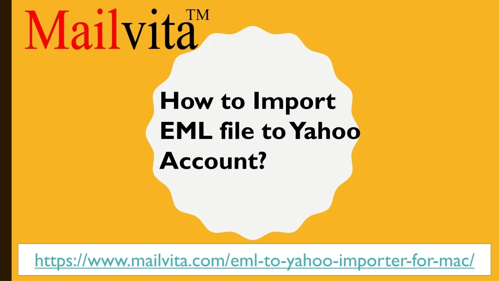 how to import eml file to yahoo account
