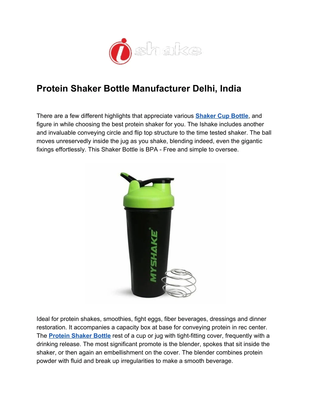 protein shaker bottle manufacturer delhi india