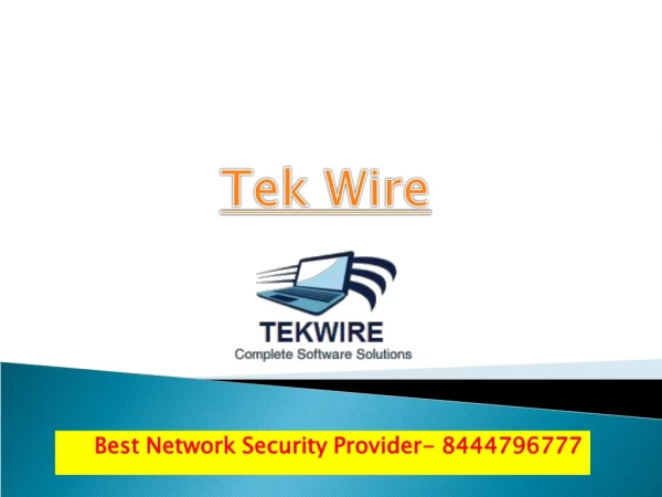 8444796777 - Tek Wire - Complete Software Solutions