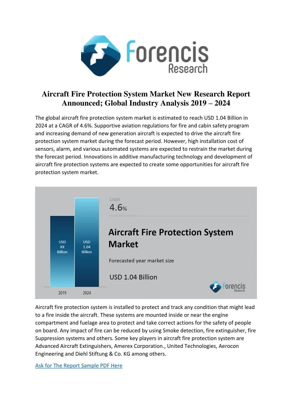 aircraft fire protection system market