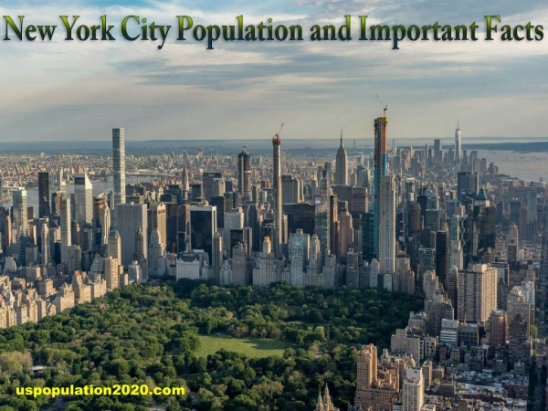 New York City Population and Important Facts