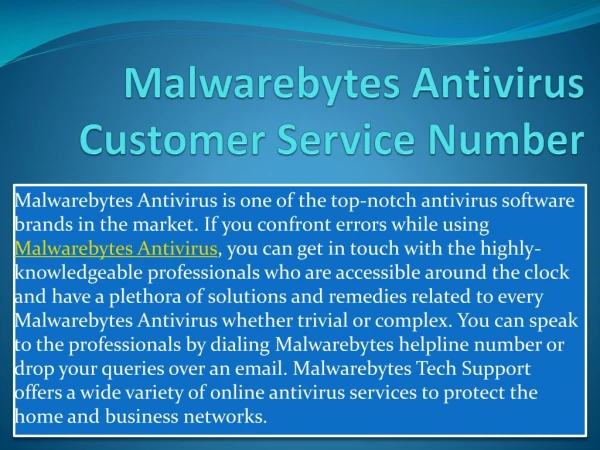 Anti-Malware 1-855-536-6777 Malwarebytes Antivirus Customer Care Phone Number