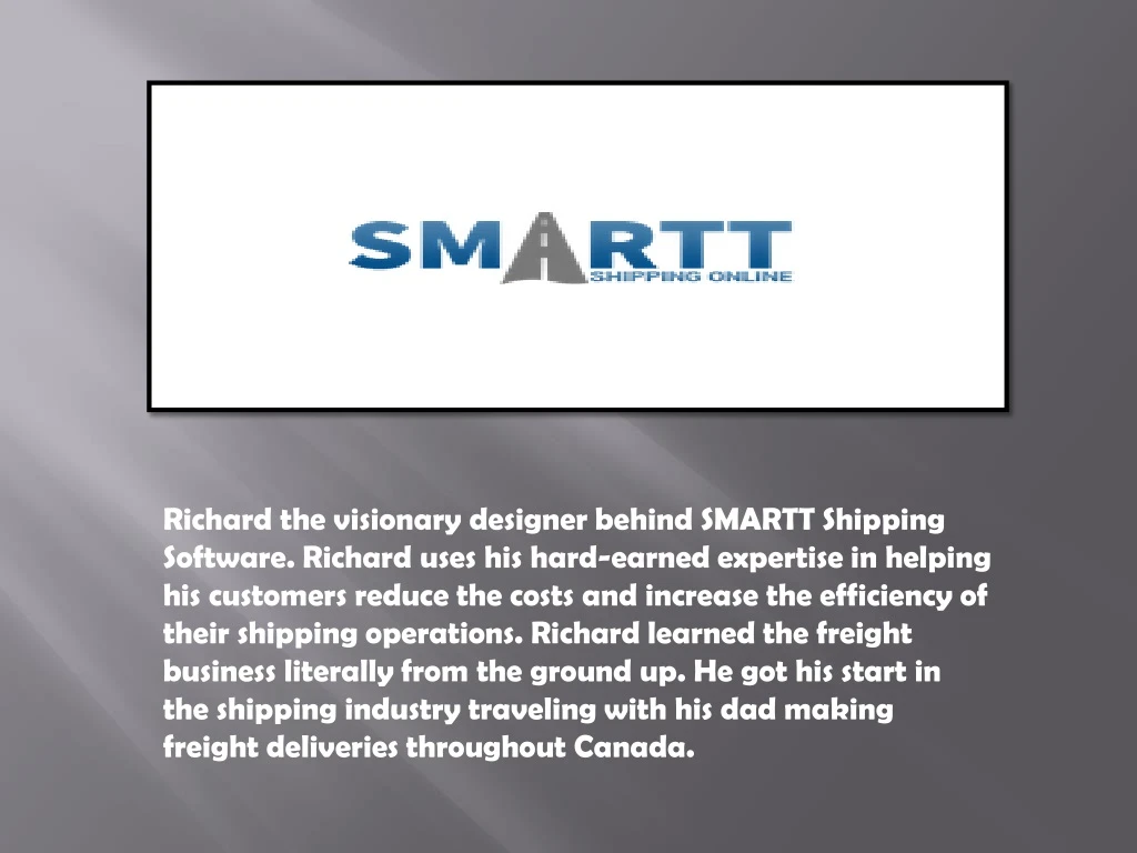 richard the visionary designer behind smartt