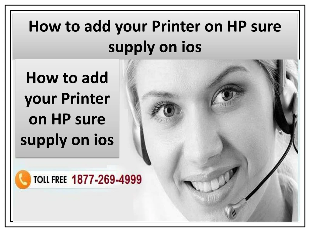 how to add your printer on hp sure supply on ios
