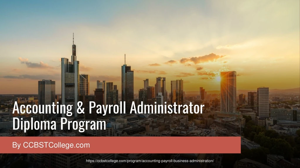 accounting payroll administrator diploma program