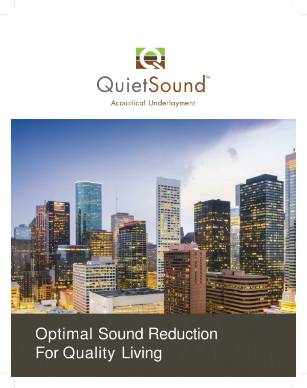 Quietsound Acoustical Underlayment
