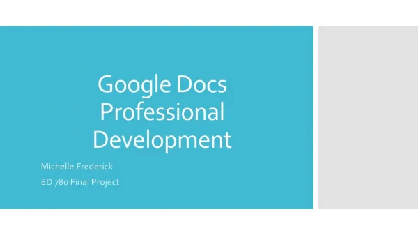 Google Docs Professional Development