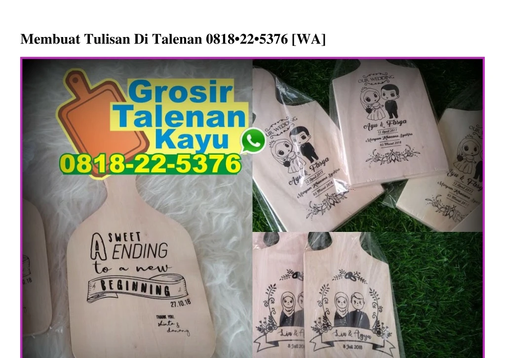 membuat tulisan di talenan 0818 22 5376 wa