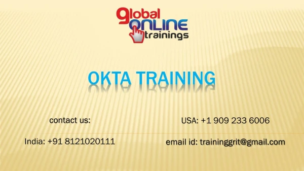 Okta training | Okta 3.4.x online job support from India-GOT