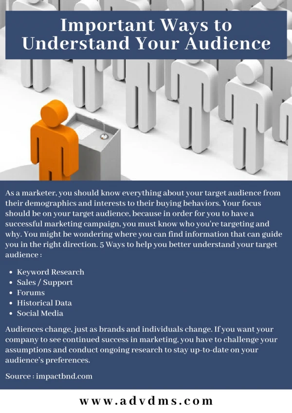 important ways to understand your audience