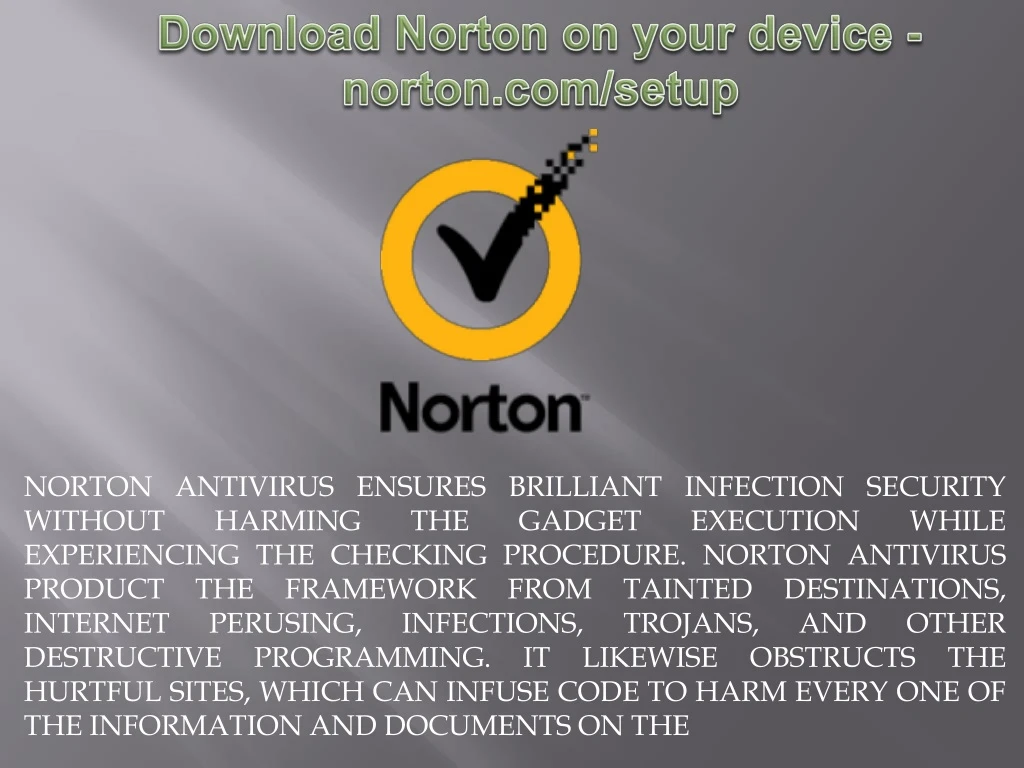 download norton on your device norton com setup