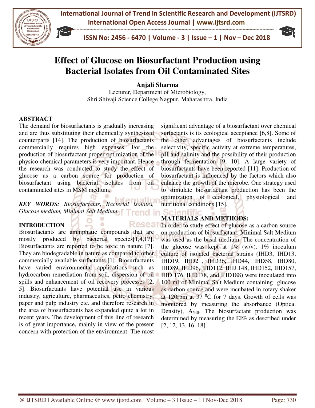 international journal of trend in international