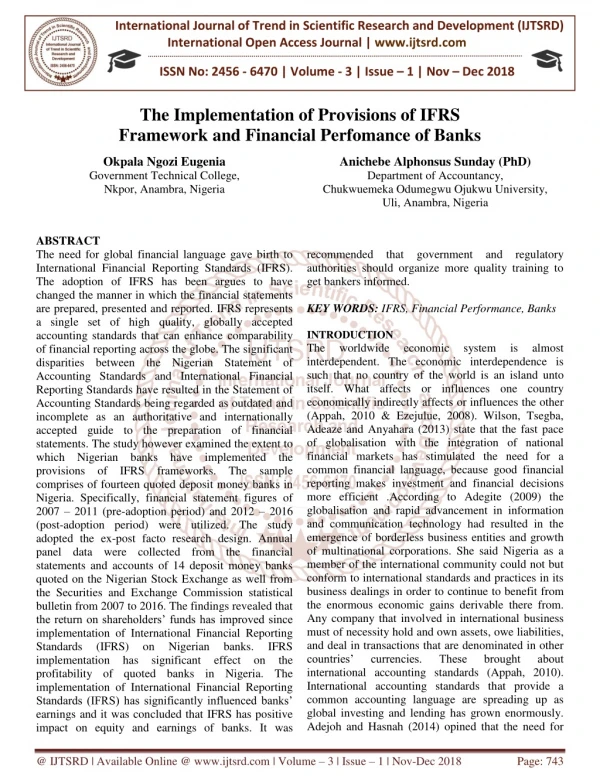 international journal of trend in scientific