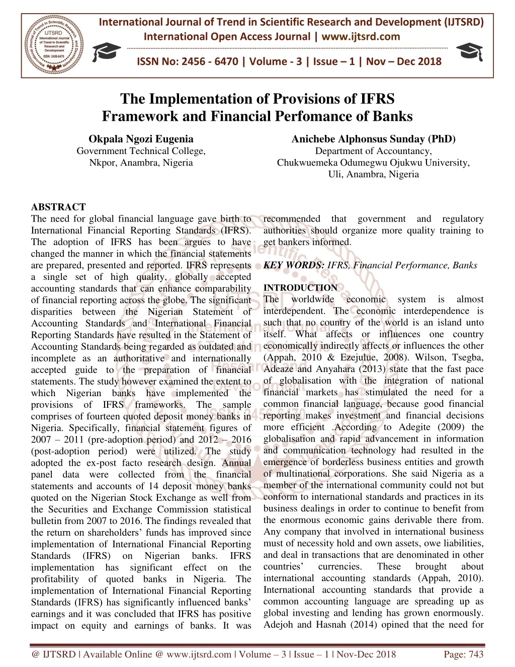 international journal of trend in scientific