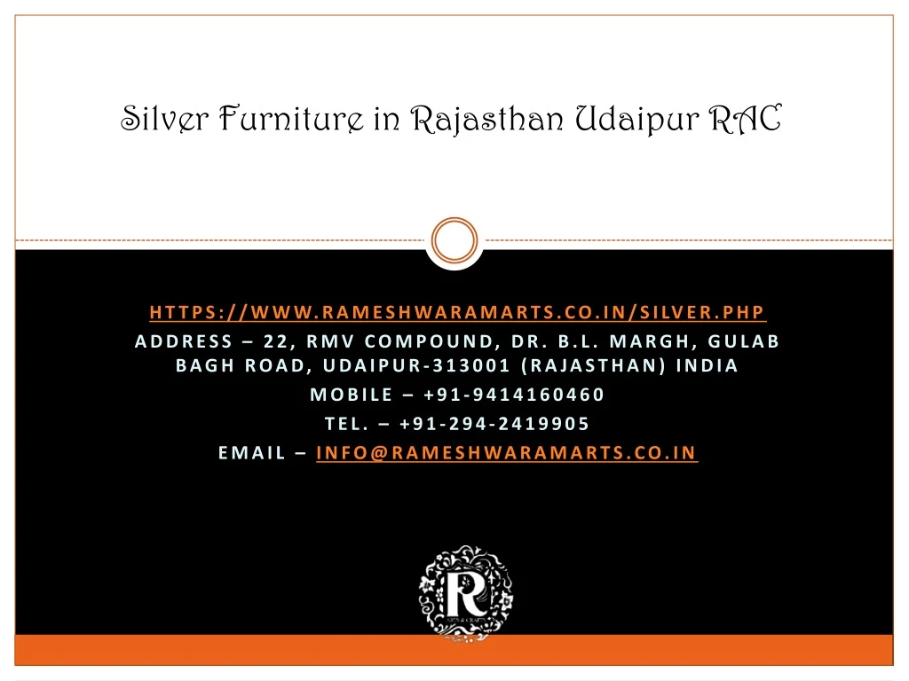 silver furniture in rajasthan udaipur rac