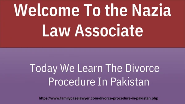 Short Procedure Of Divorce In Pakistan (2020)