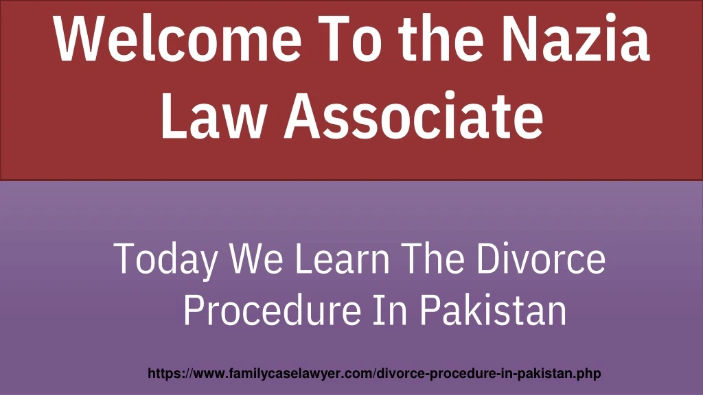 welcome to the nazia law associate