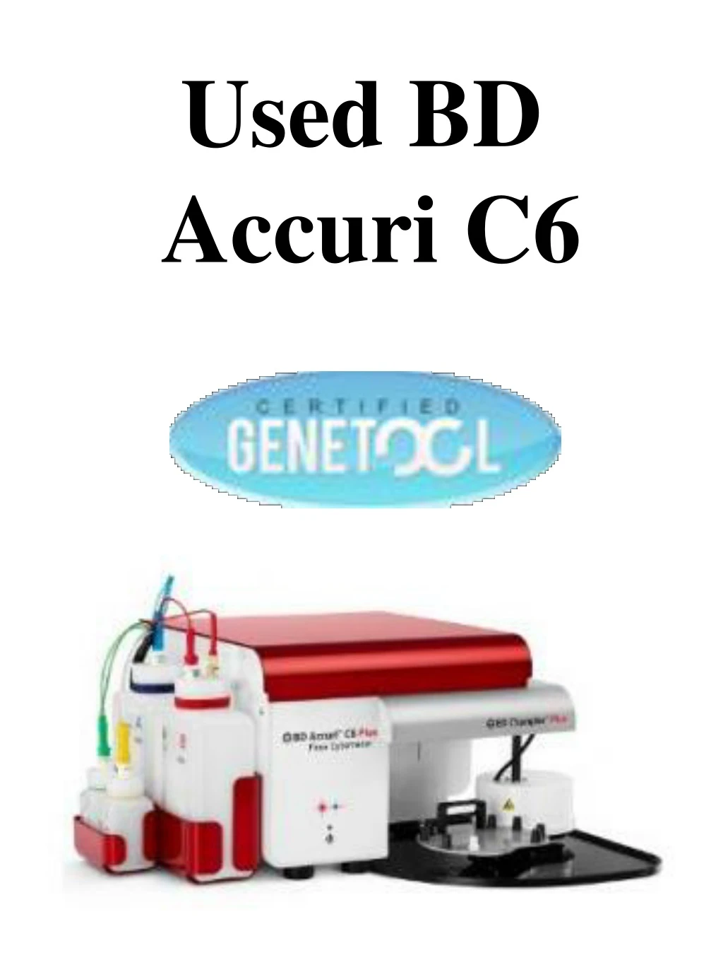 used bd accuri c6