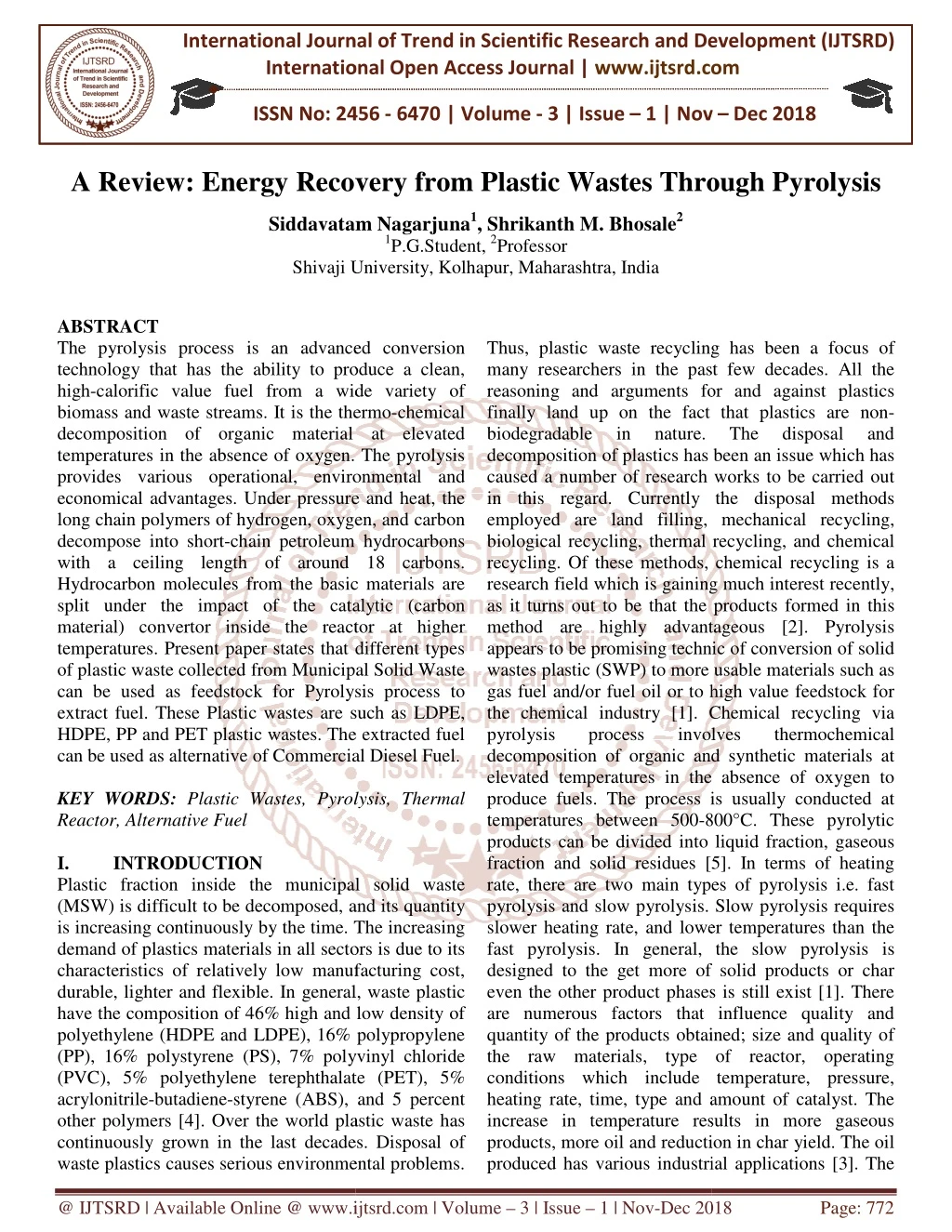 international journal of trend in international