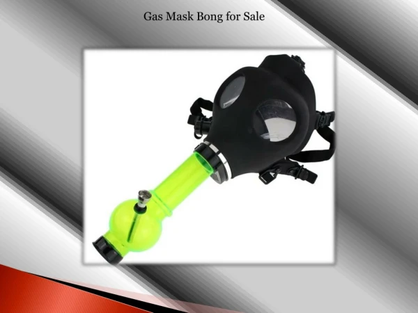 Gas Mask Bong for Sale