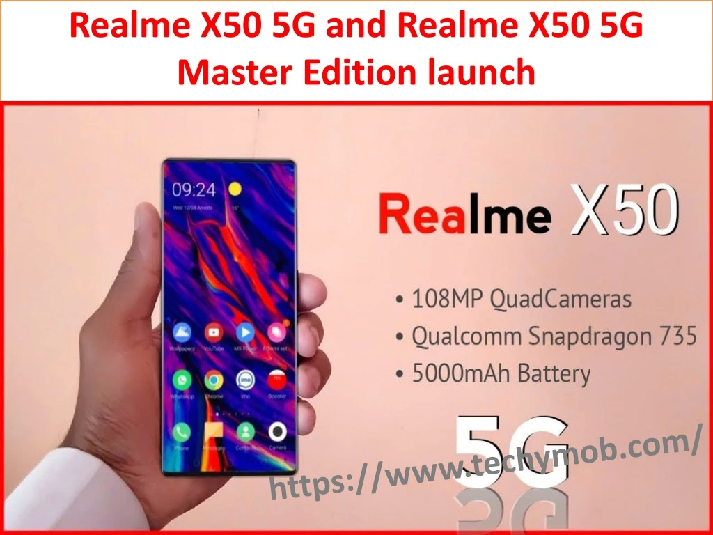 realme x50 5g and realme x50 5g master edition launch