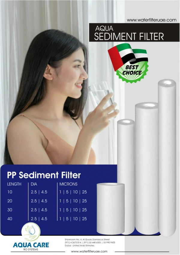 PP Sediment Water Filter