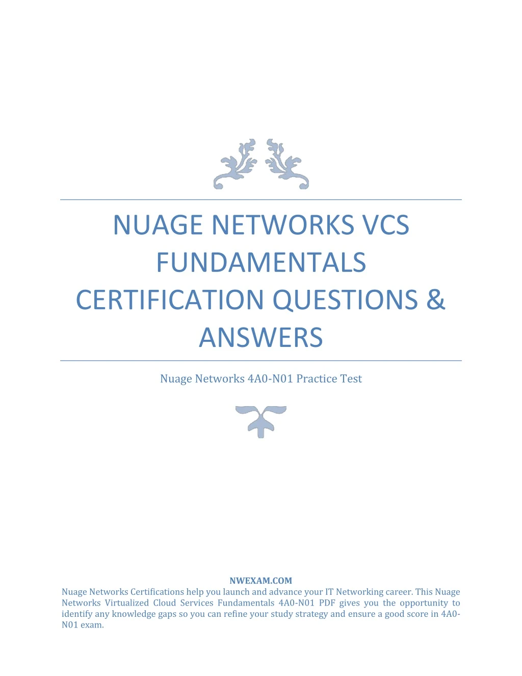 nuage networks vcs fundamentals certification