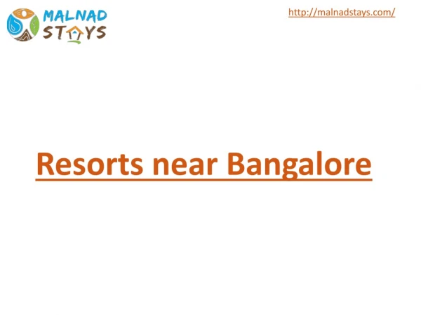Resorts Near Bangalore
